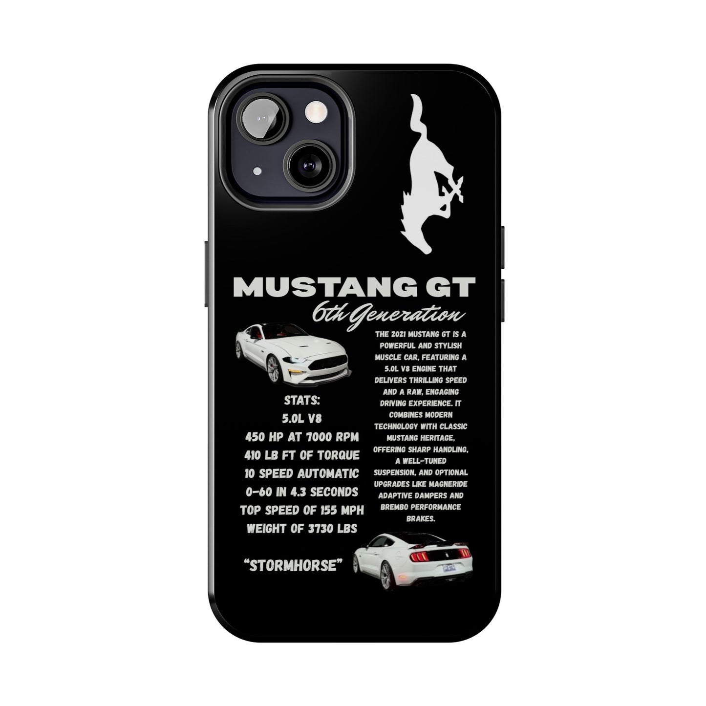 Mustang GT Tough Phone Case - Perfect for Car Enthusiasts & Gift for Holidays