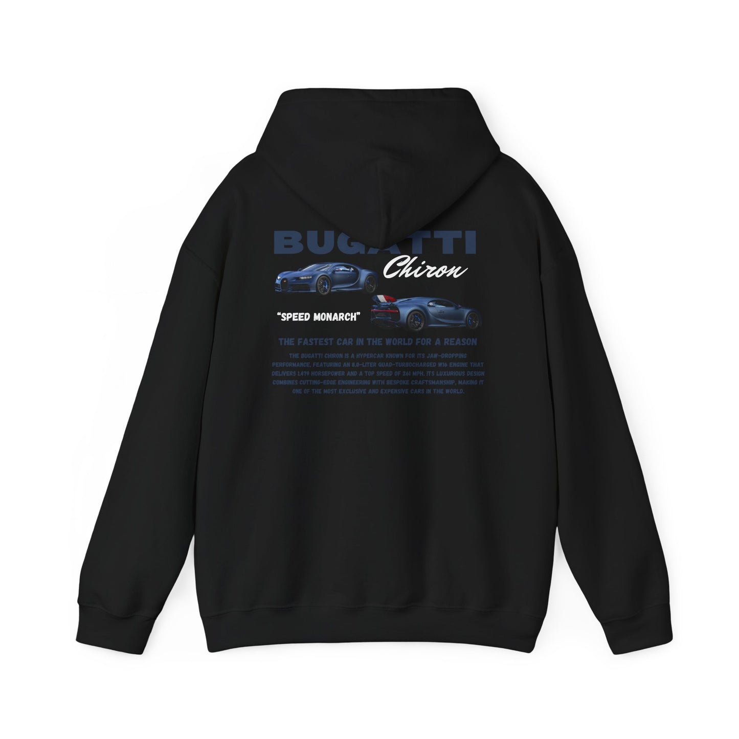 Bugatti Chiron Hoodie (Blue): A French Superiority